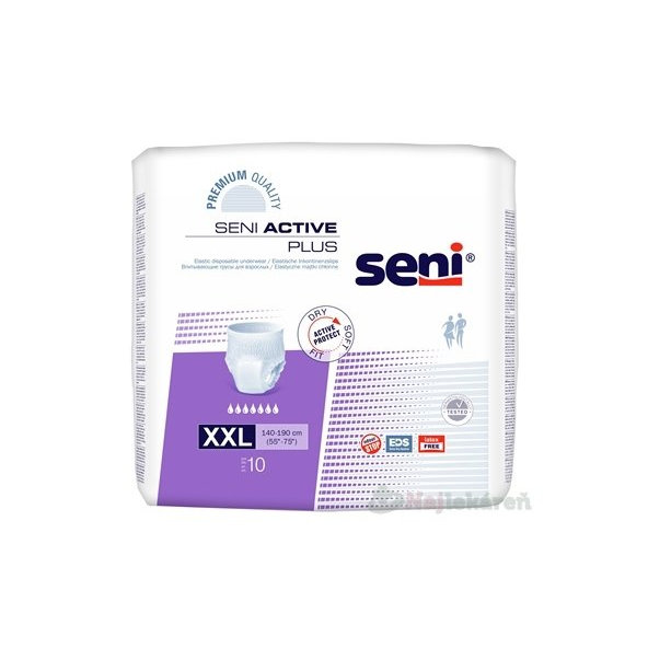 Seni ACTIVE PLUS XXL navliekacie nohavičky (obvod 140-190cm) 10ks