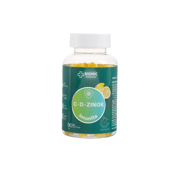 BIOMIC C+D+ZINOK Imunita 90 želé tabliet