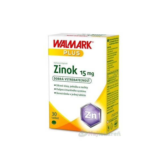 WALMARK Zinok 15 mg 30 tabliet