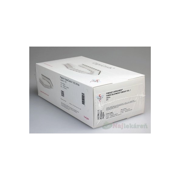 FAGRON CapsiCards žel. kapsule vel´. 1 biele 1100 ks kartón