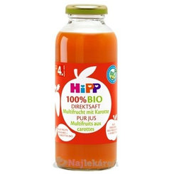 HiPP 100% BIO Ovocná šťava s karotkou 330ml