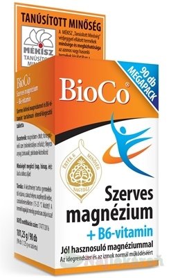 E-shop BioCo Organické Magnézium + vitamín B6 MEGAPACK, 90 ks
