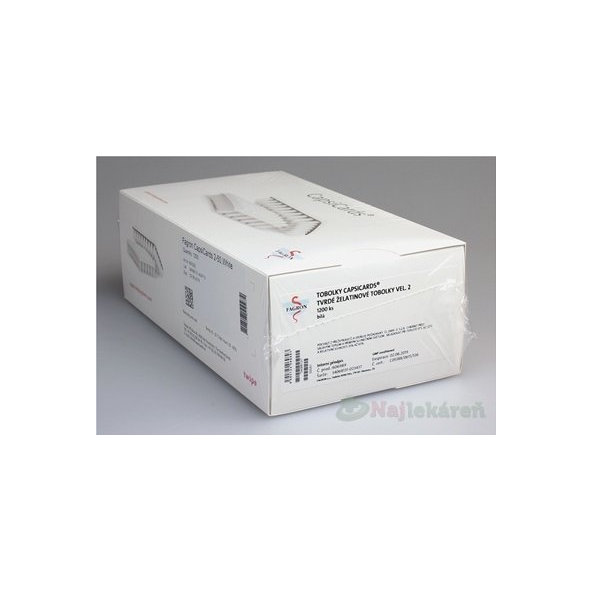 FAGRON CapsiCards žel. kapsule vel´. 2 biele 1200ks kartón