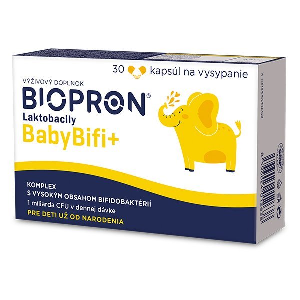 E-shop BIOPRON Laktobacily BabyBifi+ pre normálnu črevnú flóru, 30cps