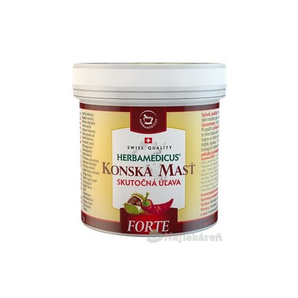 KONSKÁ MASŤ FORTE HREJIVÁ od bolesti chrbtice 250 ml