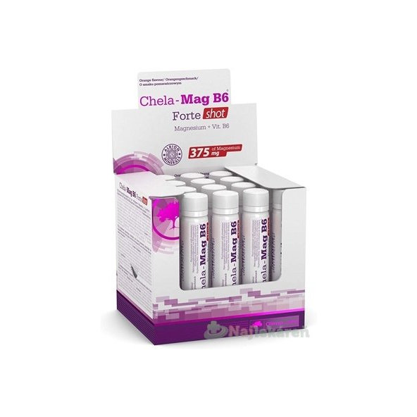 Chela-Mag B6 Forte shot pomarančová príchuť 20x25ml