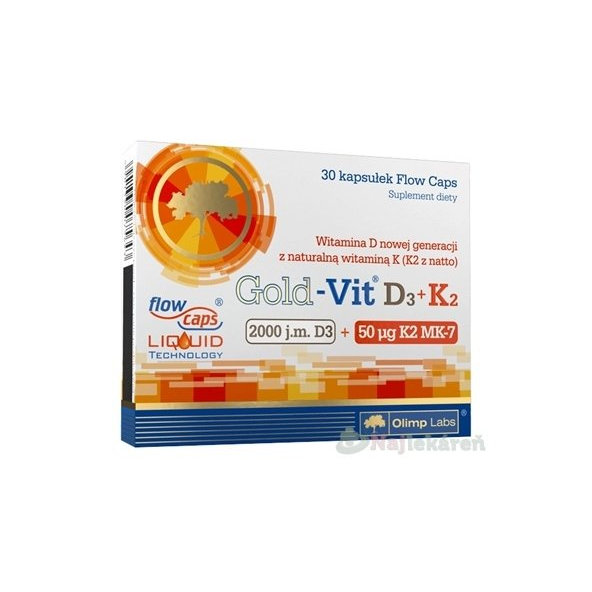 Gold-Vit D3+K2, 30 ks