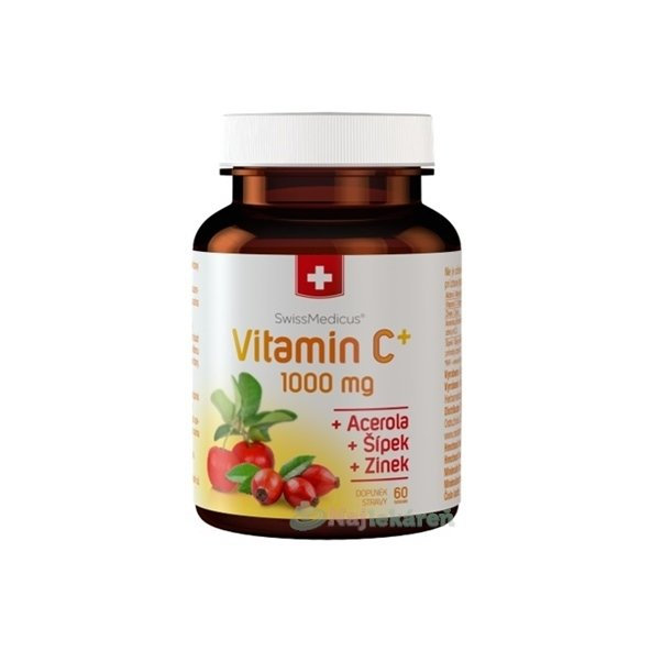 SwissMedicus Vitamín C+ 1000 mg, 60ks