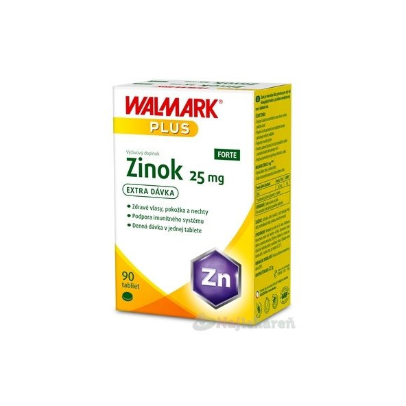 WALMARK Zinok FORTE 25 mg 90 tabliet