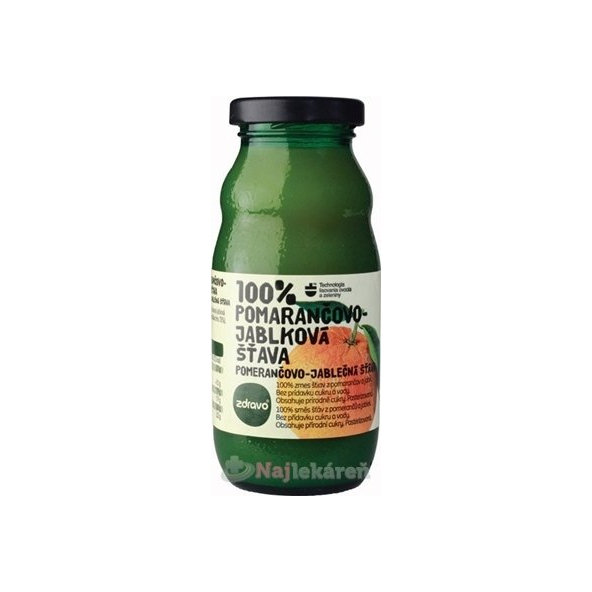 Zdravo 100% POMARANČOVO-JABLKOVÁ ŠŤAVA 200ml