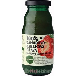 Zdravo 100% JAHODOVO-JABLKOVÁ ŠŤAVA, 200ml