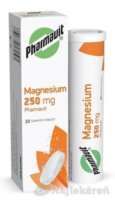 E-shop MAGNESIUM 250 mg PHARMAVIT šumivé tablety 20 ks