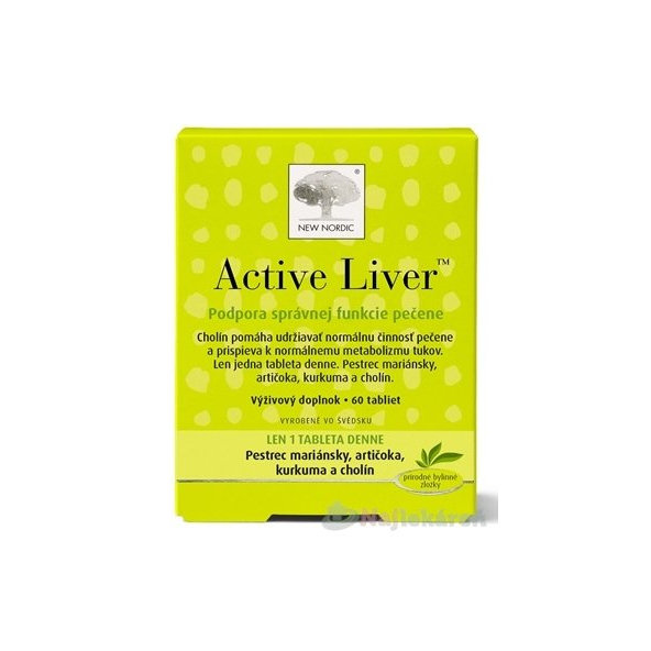 NEW NORDIC Active Liver na pečeň 60tbl