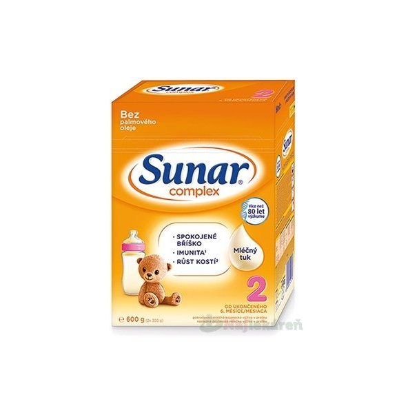 Sunar Complex 2 dojčenské mlieko 600g
