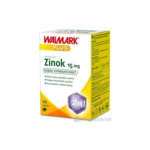 WALMARK Zinok 15 mg 90 tabliet