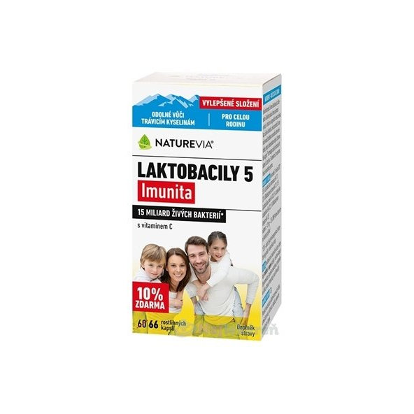 SWISS NATUREVIA Laktobacily 5 66 cps