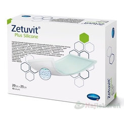 ZETUVIT Plus Silicone kompres sterilný (20x25cm) 10ks