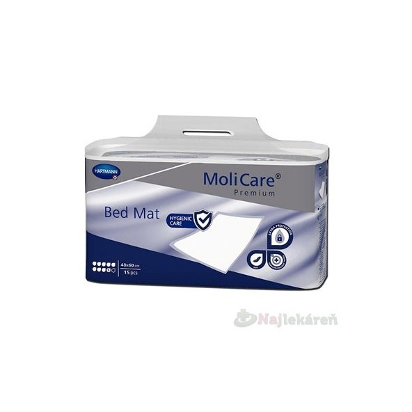 MoliCare Premium Bed Mat 9 kvapiek hygienické podložky 40x60cm, 15ks