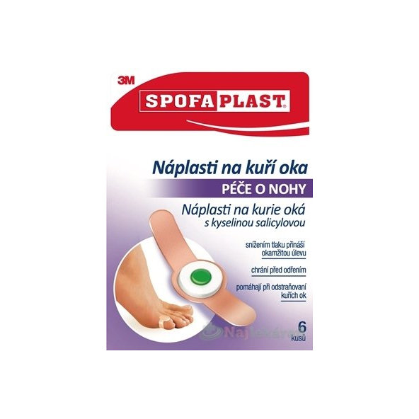 3M SPOFAPLAST č.183 Náplasť na kurie oká 6ks