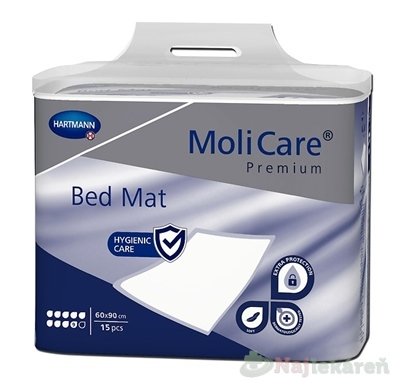E-shop MoliCare Premium Bed Mat 9 kvapiek 60x90cm absorpčné podložky 15ks