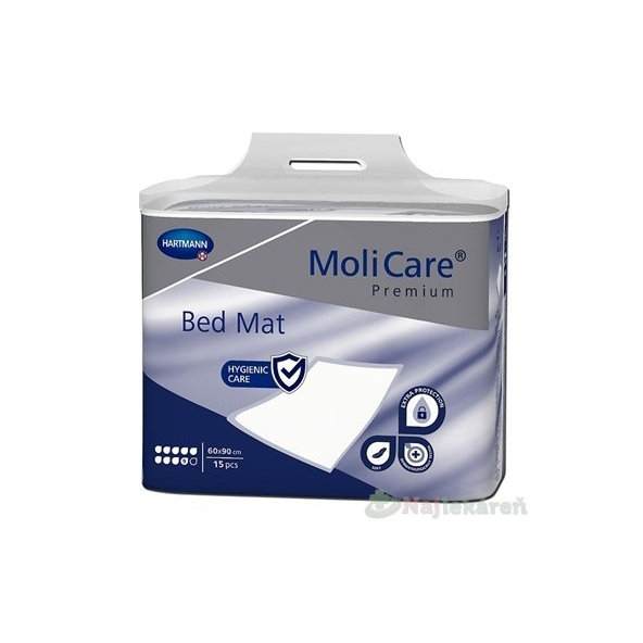 MoliCare Premium Bed Mat 9 kvapiek 60x90cm absorpčné podložky 15ks