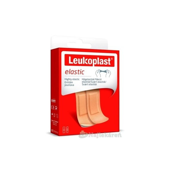 LEUKOPLAST ELASTIC náplasť na rany, 2 veľkosti 20ks