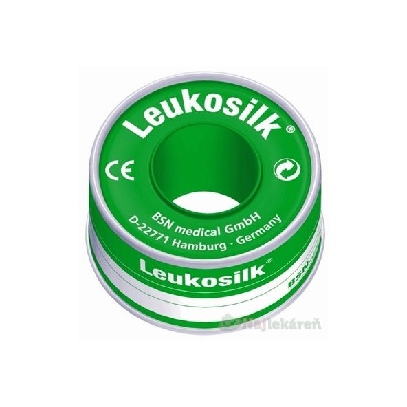 LEUKOSILK náplasť na cievke, 2,5cmx5m 1ks