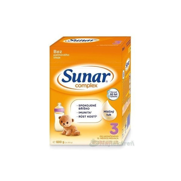 Sunar Complex 3 dojčenské mlieko 600g