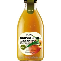 Zdravo 100% BROSKYŇOVO-JABLKOVÁ ŠŤAVA, 0,75l