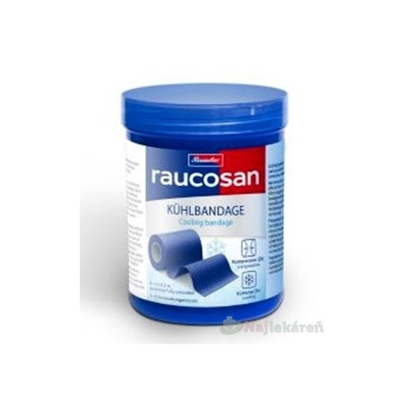 Raucosan KÜHLBANDAGE chladiaca elastická bandáž, 8cmx4,5m, 1ks