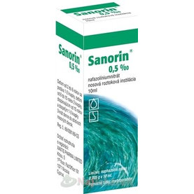 Sanorin 0,5 ‰ kvapky na uvoľnenie nosa 10 ml