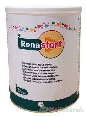 E-shop RenaStart, diatetická potravina pri ochorení obličiek u detí od narodenia, 400g