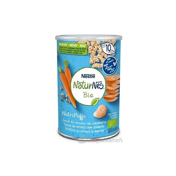 Nestlé NaturNes BIO Chrumky Mrkvové, (od ukonč. 10 mesiaca), 35g