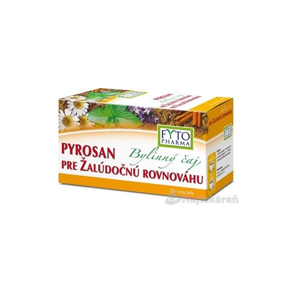 FYTO Bylinný čaj PYROSAN pre žalúdočnú rovnováhu, 20x1,5g