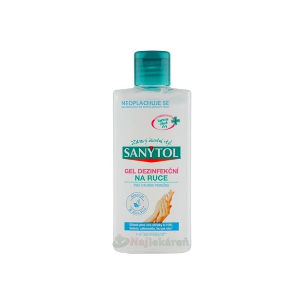 Sanytol Dezinfekčný gél na ruky pre citlivú pokožku 75 ml
