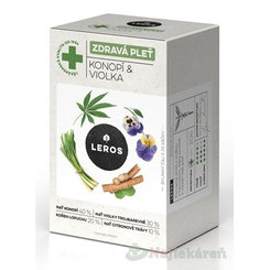 LEROS ZDRAVÁ PLEŤ Konope & Fialka bylinný čaj, 20x1,5g