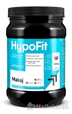 E-shop Kompava HypoFit, prášok na prípravu hypotonického nápoja príchuť čierna ríbezľa, 500g