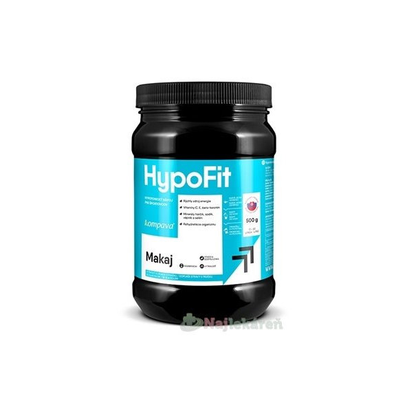 Kompava HypoFit, prášok na prípravu hypotonického nápoja príchuť čierna ríbezľa, 500g