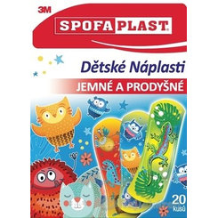 3M SPOFAPLAST č.116 Detské Náplasti jemné a priedušné, mix 20ks