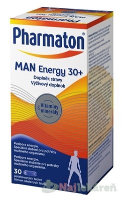 E-shop Pharmaton MAN Energy 30+, pre potreby mužského tela 30 tbl.
