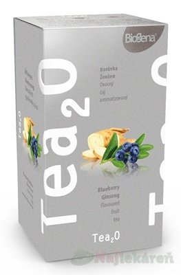 E-shop Biogena Tea2O Čučoriedka & Ženšen ovocný čaj, 20x2,3g