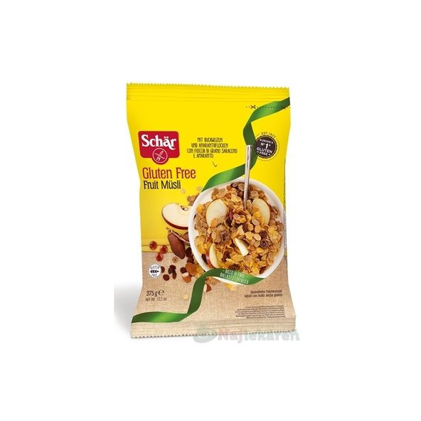 Schär Fruit Müsli, bezgluténové müsli s ovocím, 375g