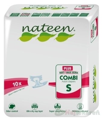 E-shop Nateen COMBI PLUS S plienky inkontinenčné, 10ks