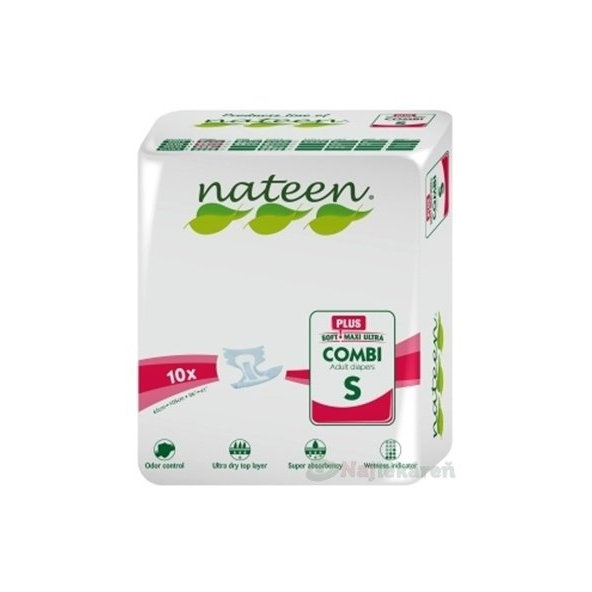 Nateen COMBI PLUS S plienky inkontinenčné, 10ks