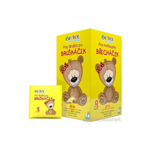 HERBEX čaj pre drobcov BRUŠKÁČIK 20x1,5g