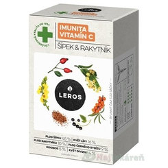 LEROS IMUNITA VITAMÍN C, ŠÍPKA & RAKYTNÍK, 20x2g