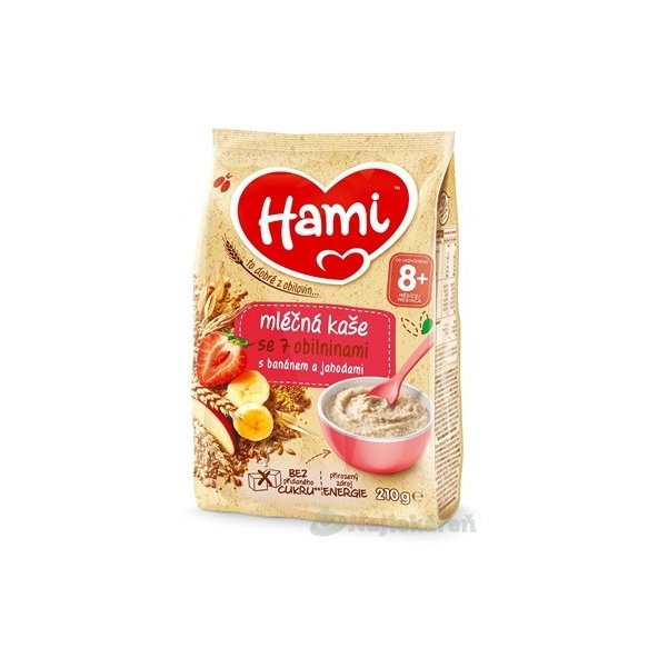 Hami mliečna kaša so 7 obilninami, banán-jahoda 210g