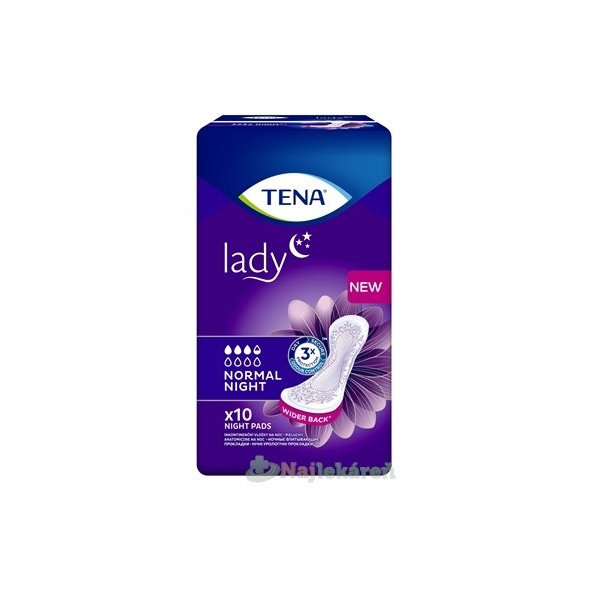 TENA LADY NORMAL NIGHT absorpčné vložky 10ks
