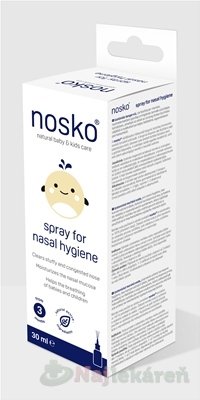 E-shop Nosko sprej pre nosovú hygienu izotonická morská voda 30 ml