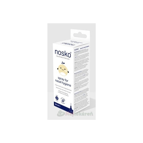 Nosko sprej pre nosovú hygienu izotonická morská voda 30 ml
